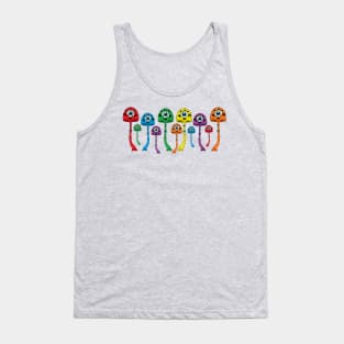 Magic Mushrooms In Color Tank Top